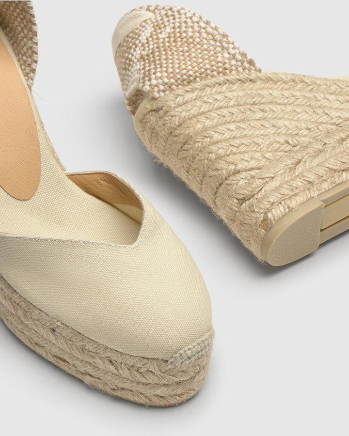 Castañer Calzado De Mujer Estilo Pala Talon Con Cuña De 11cm De Altura | Castañer