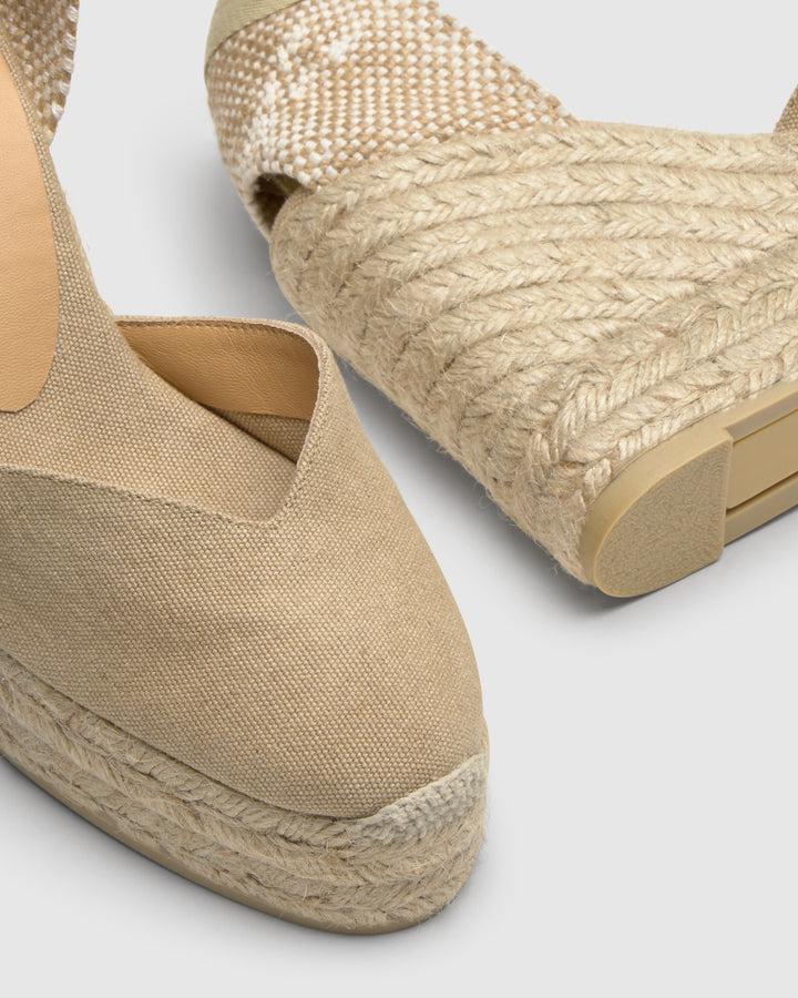 Castañer Calzado De Mujer Estilo Pala Talon Con Cuña De 11cm De Altura | Castañer