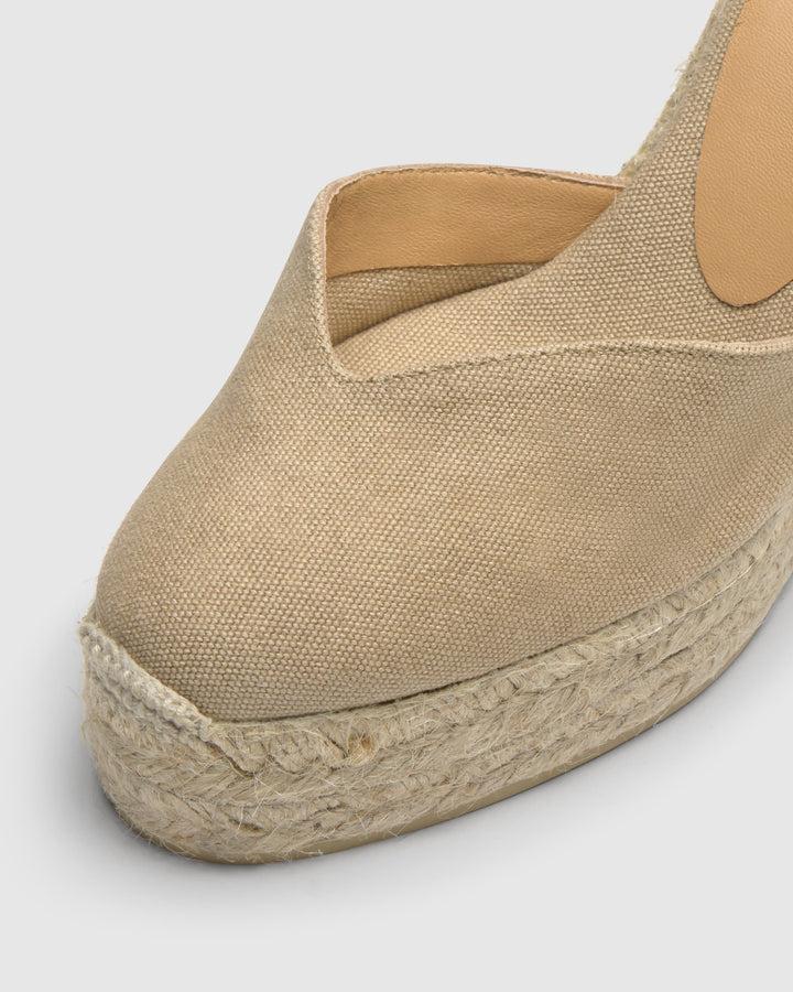 Castañer Calzado De Mujer Estilo Pala Talon Con Cuña De 11cm De Altura | Castañer