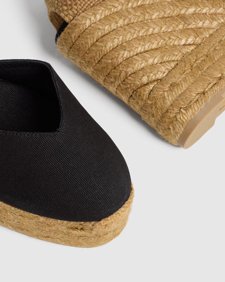 Castañer Calzado De Mujer Estilo Pala Talon Con Cuña De 11cm De Altura | Castañer