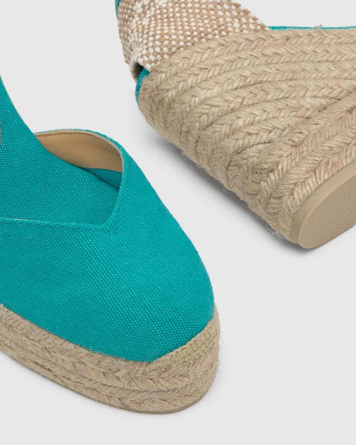 Castañer Calzado De Mujer Estilo Pala Talon Con Cuña De 11cm De Altura | Castañer