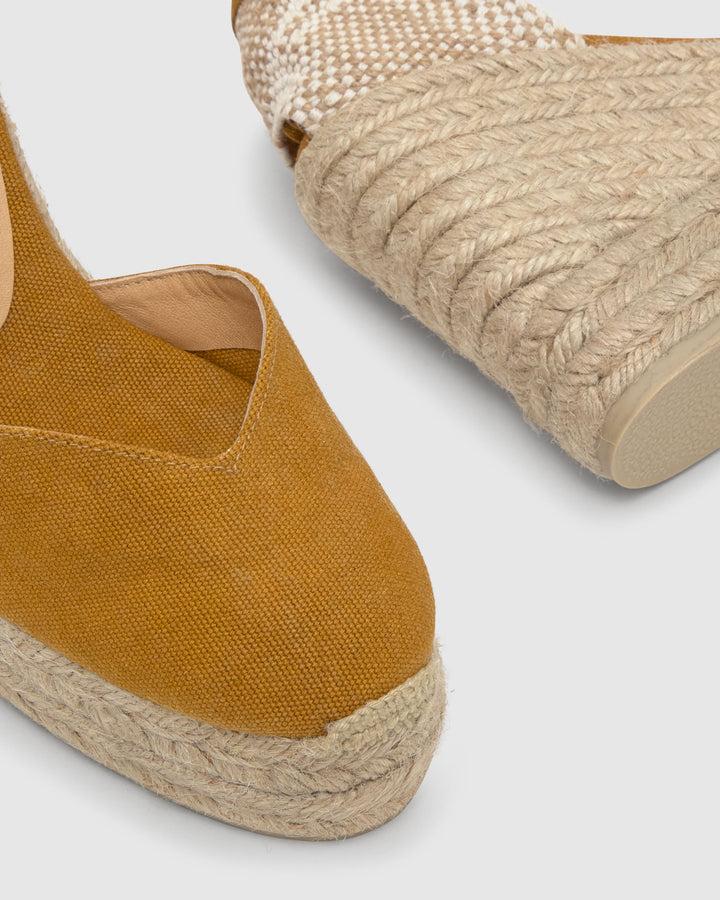 Castañer Calzado De Mujer Estilo Pala Talon Con Cuña De 11cm De Altura | Castañer