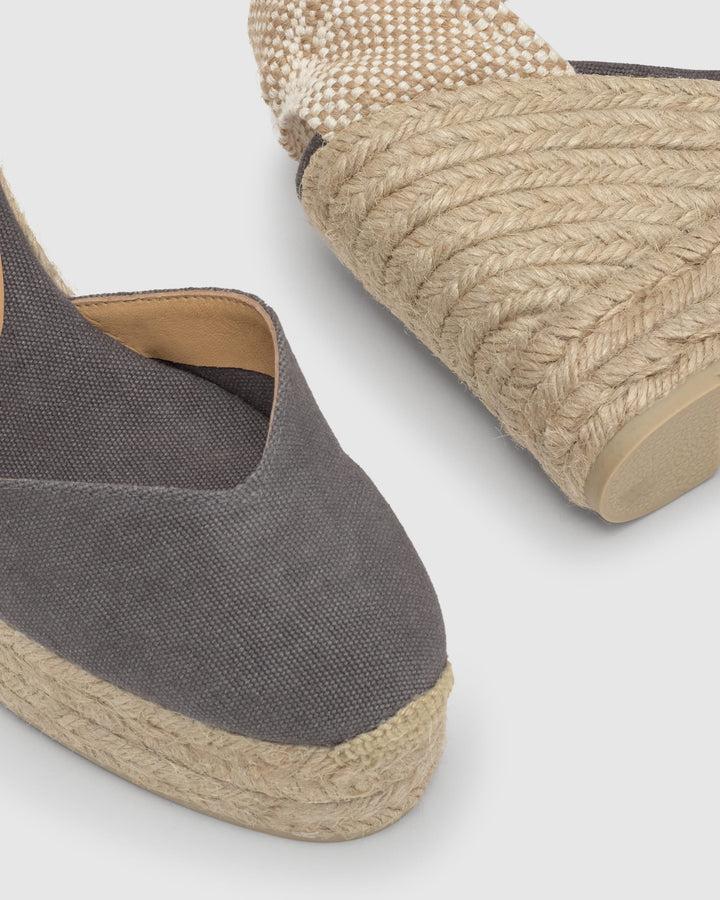 Castañer Calzado De Mujer Estilo Pala Talon Con Cuña De 11cm De Altura | Castañer