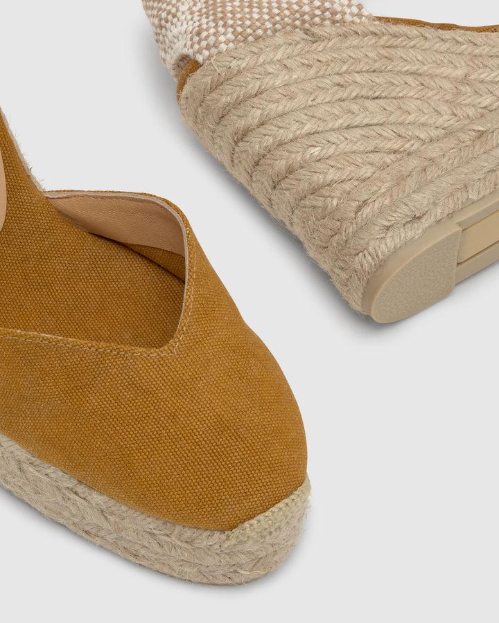 Castañer Calzado De Mujer Estilo Pala Talon Con Cuña De 11cm De Altura | Castañer