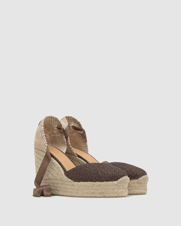 Castañer Calzado de Mujer estilo Pala Talon con Cuña de 11cm de altura | Castañer