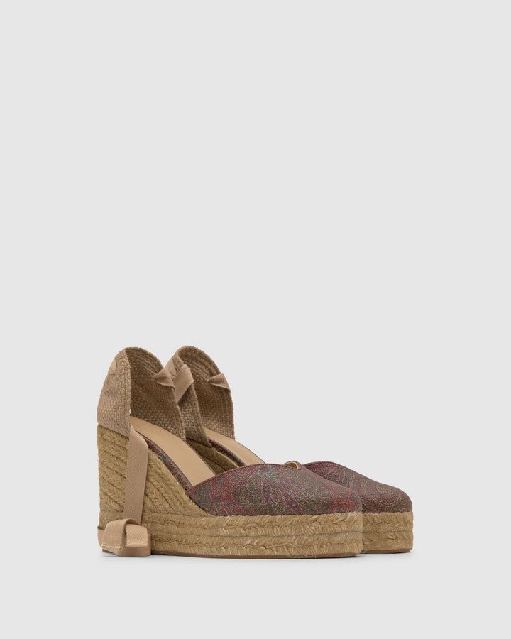 Castañer Calzado De Mujer Estilo Pala Talon Con Cuña De 11cm De Altura | Castañer