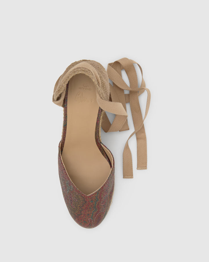 Castañer Calzado De Mujer Estilo Pala Talon Con Cuña De 11cm De Altura | Castañer