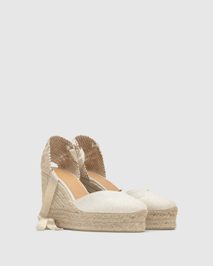 Castañer Calzado de Mujer estilo Pala Talon con Cuña de 11cm de altura | Castañer