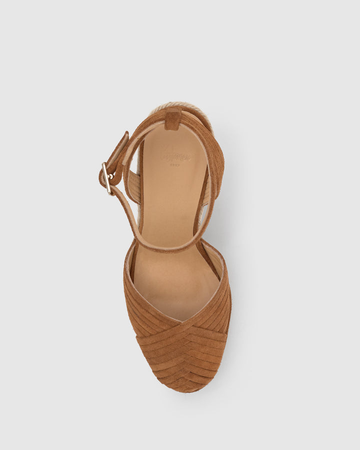 Castañer Calzado De Mujer Estilo Pala Talon Con Cuña De 13cm De Altura | Castañer