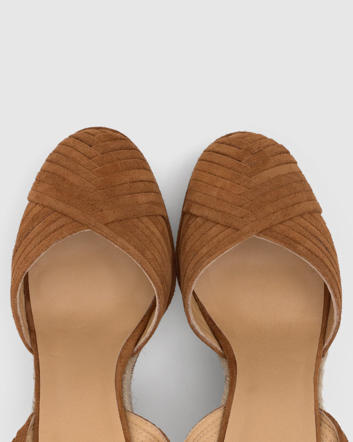 Castañer Calzado De Mujer Estilo Pala Talon Con Cuña De 13cm De Altura | Castañer