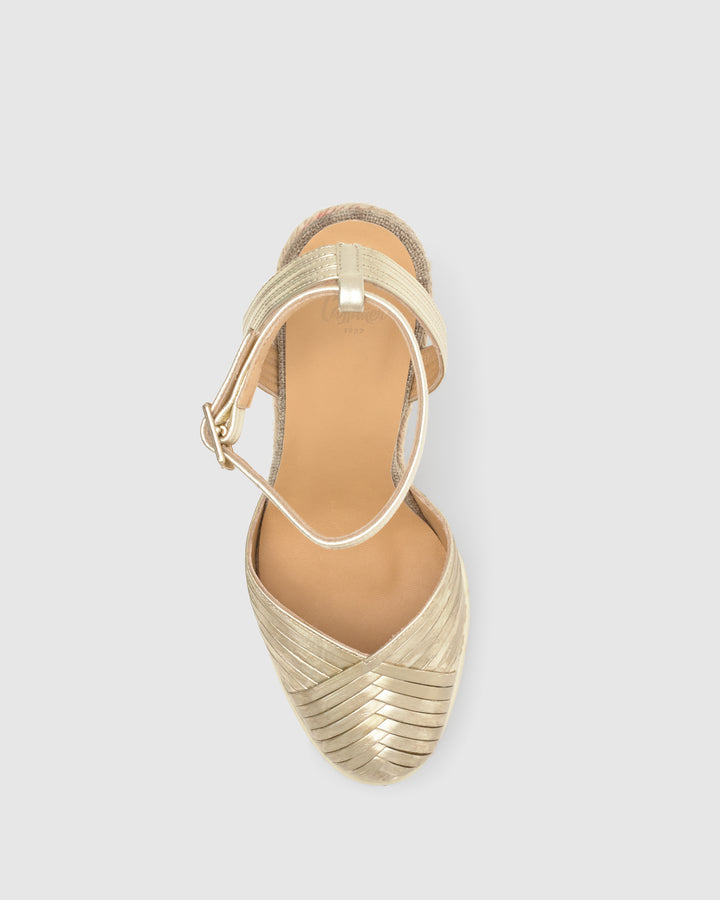 Castañer Calzado De Mujer Estilo Pala Talon Con Cuña De 13cm De Altura | Castañer