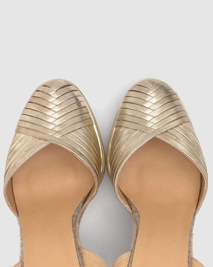 Castañer Calzado De Mujer Estilo Pala Talon Con Cuña De 13cm De Altura | Castañer