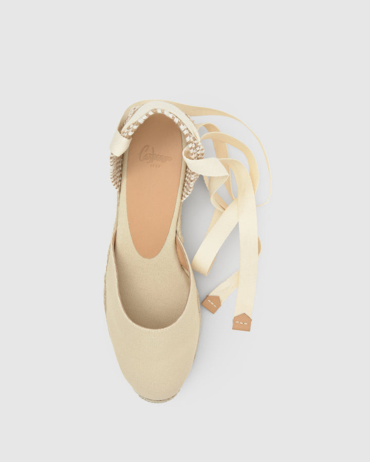 Castañer Calzado De Mujer Estilo Pala Talon Con Cuña De 5cm De Altura | Castañer