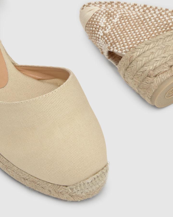 Castañer Calzado De Mujer Estilo Pala Talon Con Cuña De 5cm De Altura | Castañer