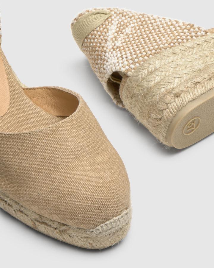 Castañer Calzado De Mujer Estilo Pala Talon Con Cuña De 5cm De Altura | Castañer