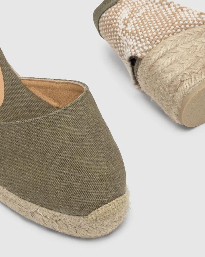 Castañer Calzado De Mujer Estilo Pala Talon Con Cuña De 5cm De Altura | Castañer