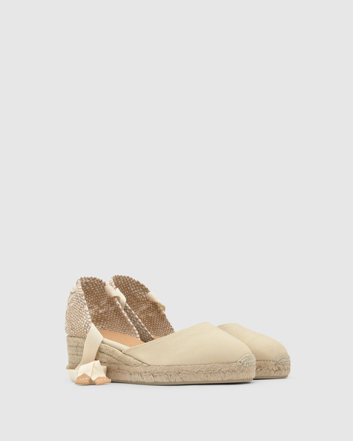 Castañer Calzado de Mujer estilo Pala Talon con Cuña de 5cm de altura | Castañer