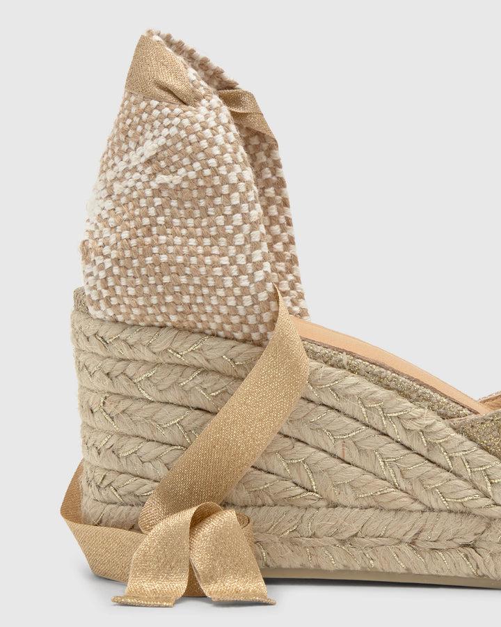 Castañer Calzado De Mujer Estilo Pala Talon Con Cuña De 7cm De Altura | Castañer