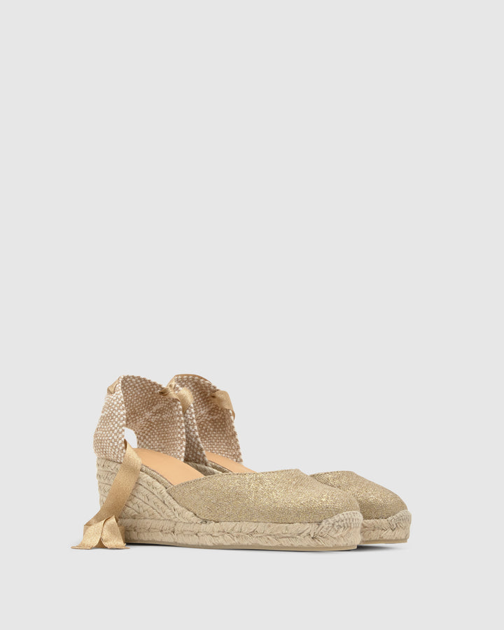 Castañer Calzado de Mujer estilo Pala Talon con Cuña de 7cm de altura | Castañer