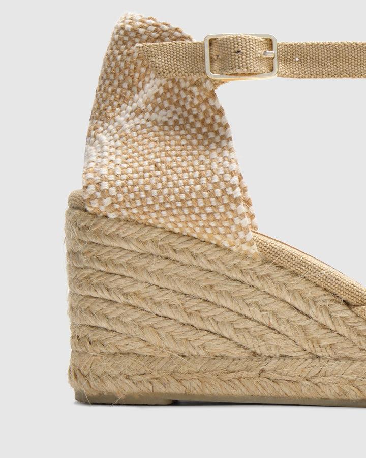 Castañer Calzado De Mujer Estilo Pala Talon Con Cuña De 7cm De Altura | Castañer