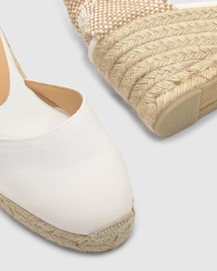 Castañer Calzado De Mujer Estilo Pala Talon Con Cuña De 7cm De Altura | Castañer