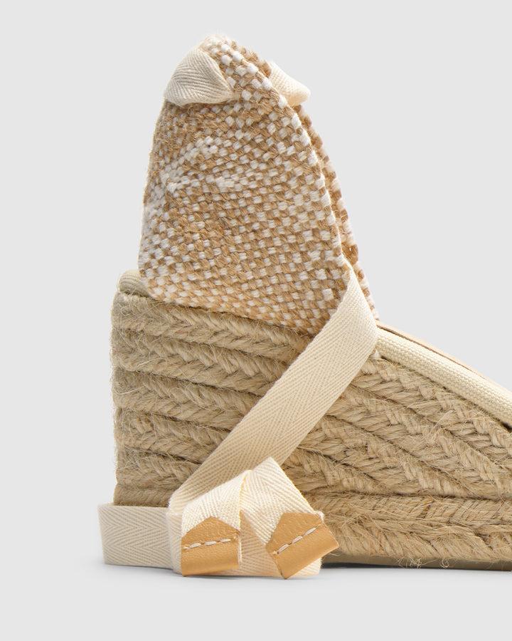 Castañer Calzado De Mujer Estilo Pala Talon Con Cuña De 7cm De Altura | Castañer