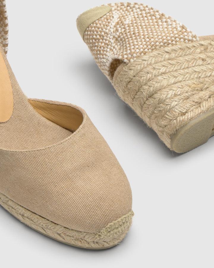 Castañer Calzado De Mujer Estilo Pala Talon Con Cuña De 7cm De Altura | Castañer