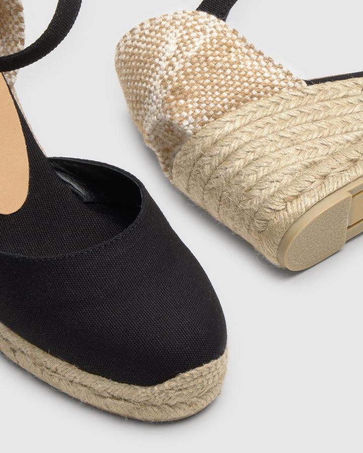 Castañer Calzado De Mujer Estilo Pala Talon Con Cuña De 7cm De Altura | Castañer