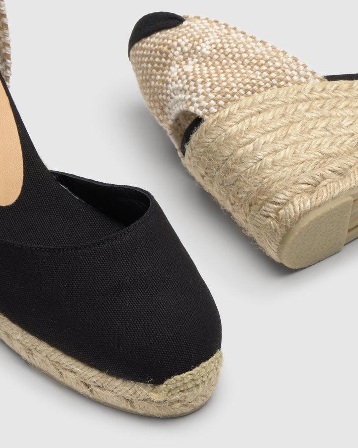 Castañer Calzado De Mujer Estilo Pala Talon Con Cuña De 7cm De Altura | Castañer