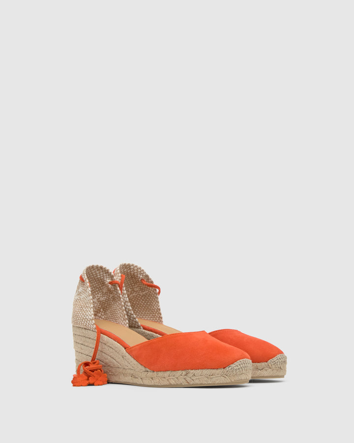 Castañer Calzado de Mujer estilo Pala Talon con Cuña de 7cm de altura | Castañer