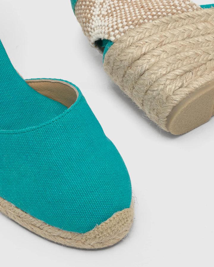 Castañer Calzado De Mujer Estilo Pala Talon Con Cuña De 7cm De Altura | Castañer