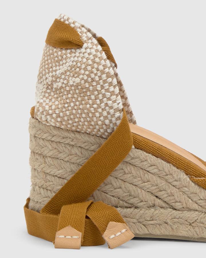 Castañer Calzado De Mujer Estilo Pala Talon Con Cuña De 7cm De Altura | Castañer