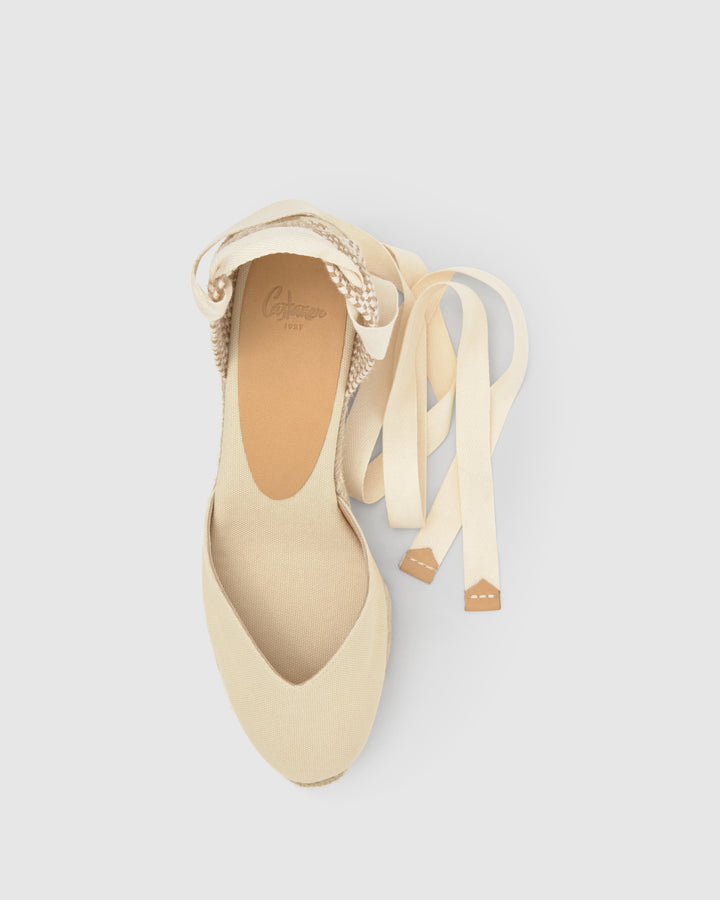 Castañer Calzado De Mujer Estilo Pala Talon Con Cuña De 7cm De Altura | Castañer