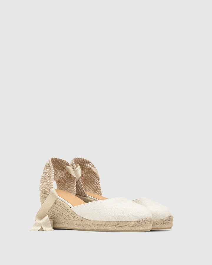 Castañer Calzado De Mujer Estilo Pala Talon Con Cuña De 7cm De Altura | Castañer