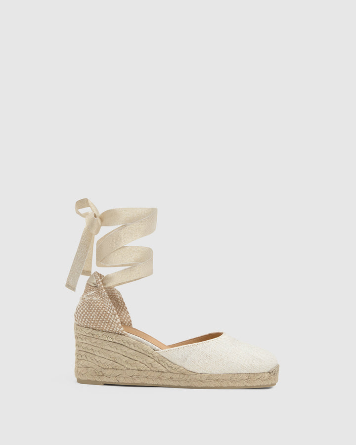 Castañer Calzado de Mujer estilo Pala Talon con Cuña de 7cm de altura | Castañer