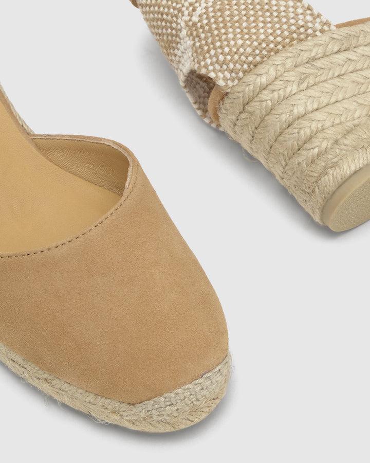 Castañer Calzado De Mujer Estilo Pala Talon Con Cuña De 7cm De Altura | Castañer