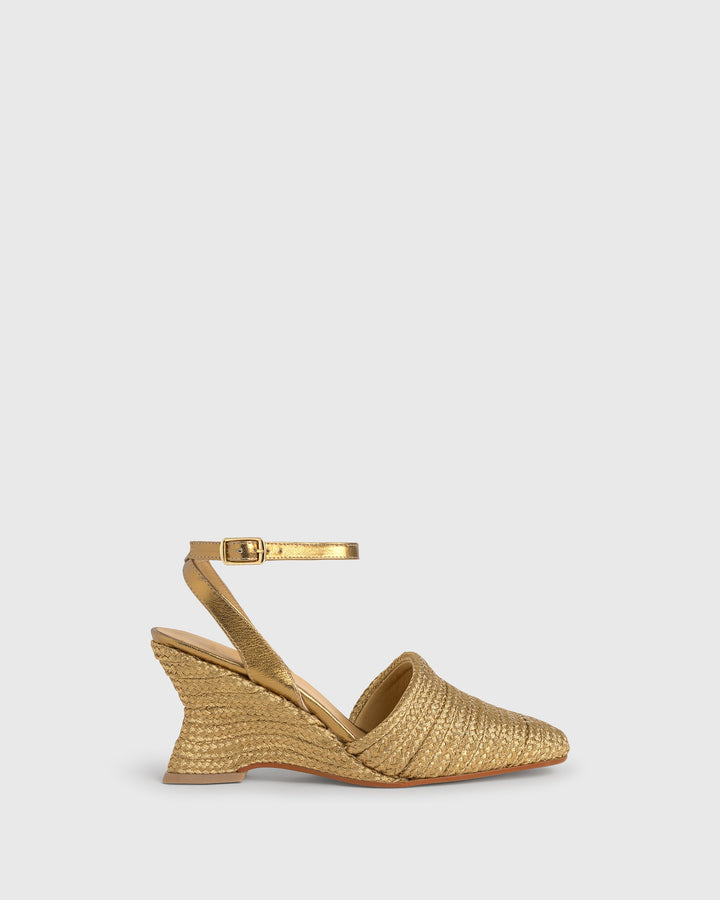 Castañer Calzado de Mujer estilo Pala Talon con Cuña de 8cm de altura | Castañer