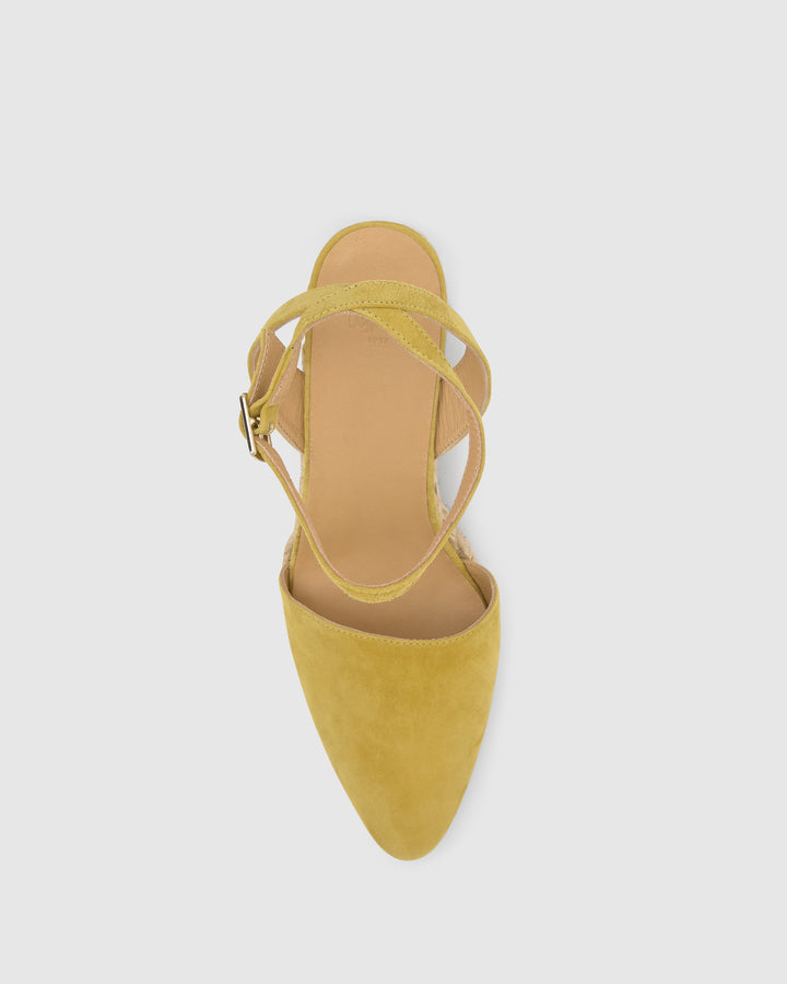 Castañer Calzado De Mujer Estilo Pala Talon Con Cuña De 8cm De Altura | Castañer