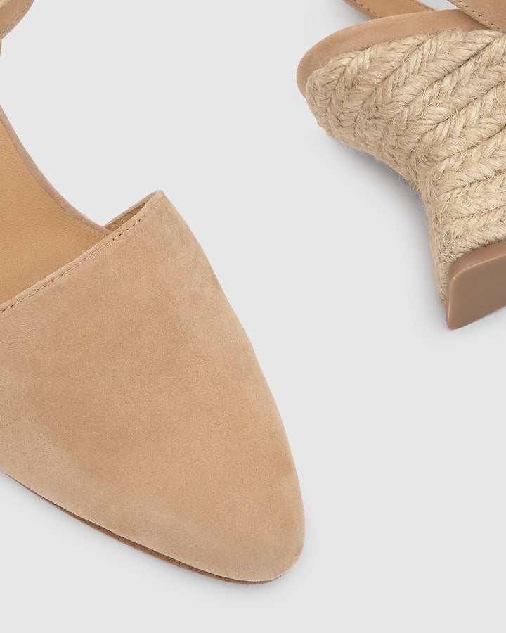 Castañer Calzado De Mujer Estilo Pala Talon Con Cuña De 8cm De Altura | Castañer