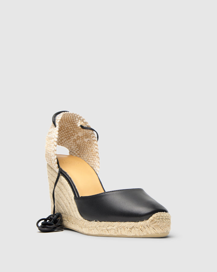 Castañer Calzado De Mujer Estilo Pala Talon Con Cuña De 9cm De Altura | Castañer