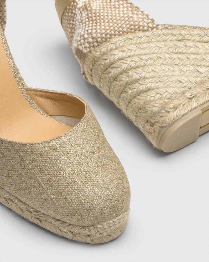 Castañer Calzado De Mujer Estilo Pala Talon Con Cuña De 9cm De Altura | Castañer