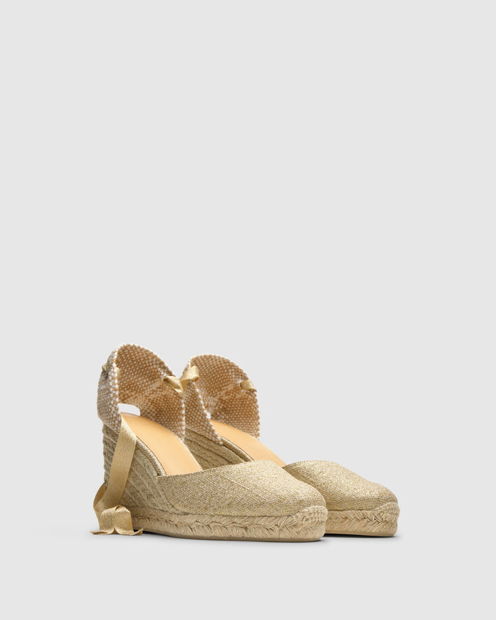 Castañer Calzado de Mujer estilo Pala Talon con Cuña de 9cm de altura | Castañer