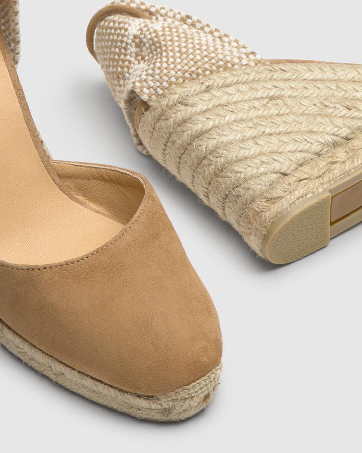 Castañer Calzado De Mujer Estilo Pala Talon Con Cuña De 9cm De Altura | Castañer