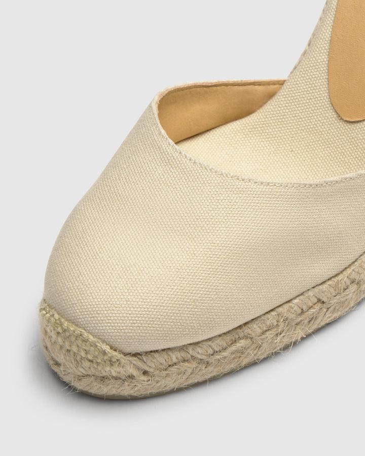 Castañer Calzado De Mujer Estilo Pala Talon Con Cuña De 9cm De Altura | Castañer