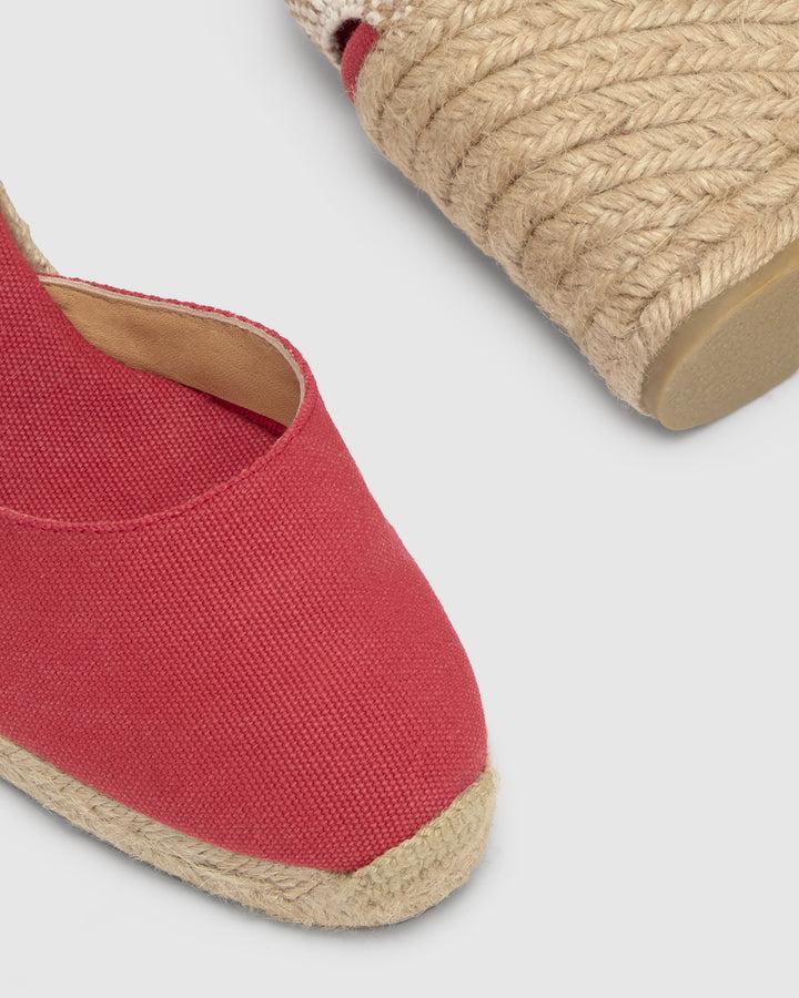 Castañer Calzado De Mujer Estilo Pala Talon Con Cuña De 9cm De Altura | Castañer