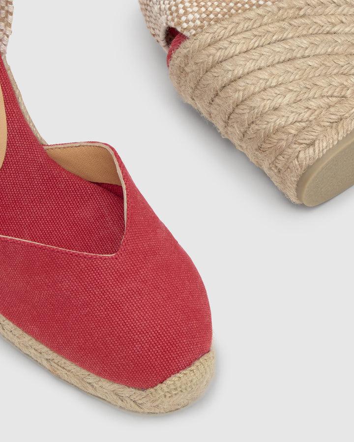 Castañer Calzado De Mujer Estilo Pala Talon Con Cuña De 9cm De Altura | Castañer