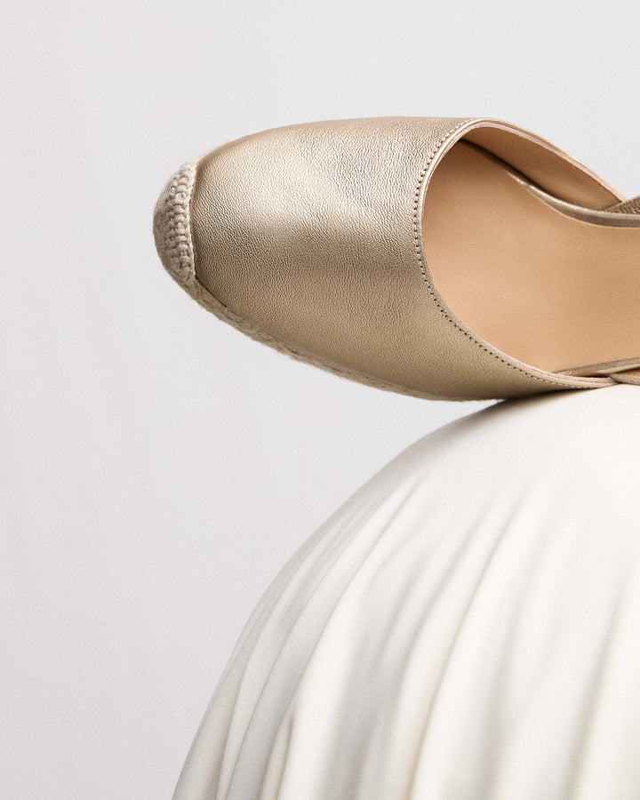 Castañer Calzado De Mujer Estilo Pala Talon Con Cuña De 9cm De Altura | Castañer