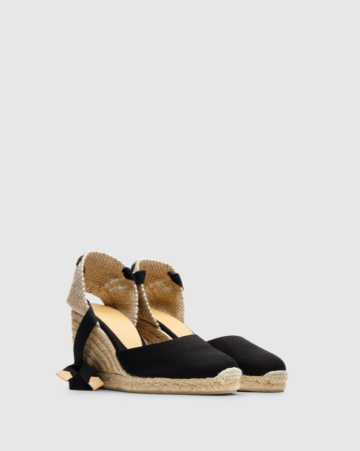 Castañer Calzado de Mujer estilo Pala Talon con Cuña de 9cm de altura | Castañer