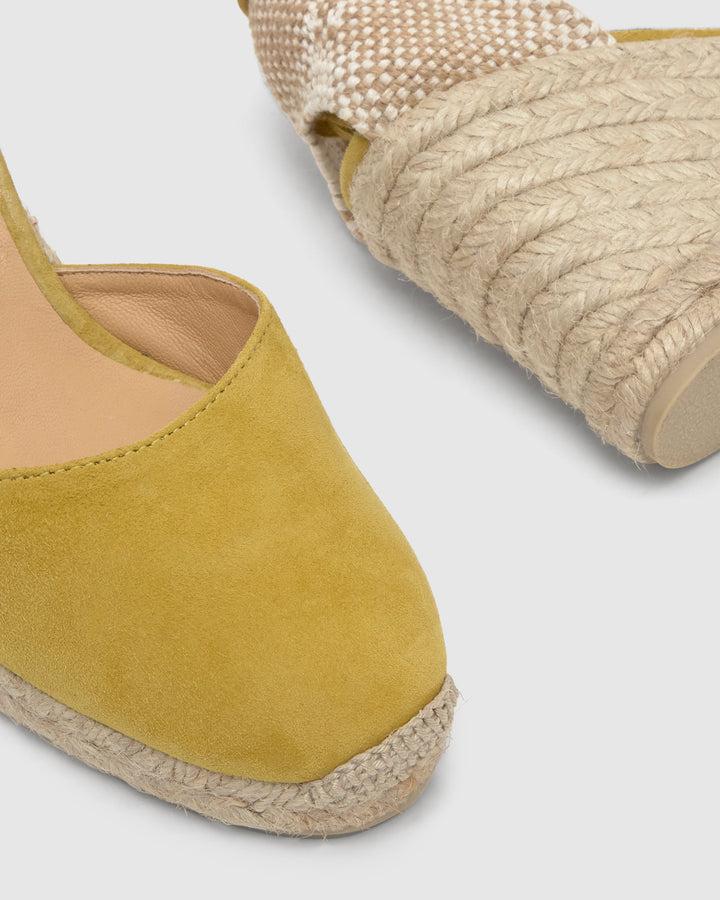 Castañer Calzado De Mujer Estilo Pala Talon Con Cuña De 9cm De Altura | Castañer