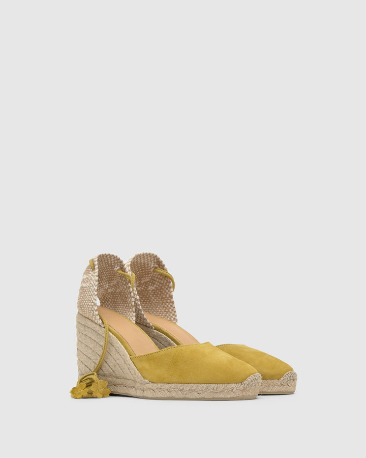 Castañer Calzado de Mujer estilo Pala Talon con Cuña de 9cm de altura | Castañer